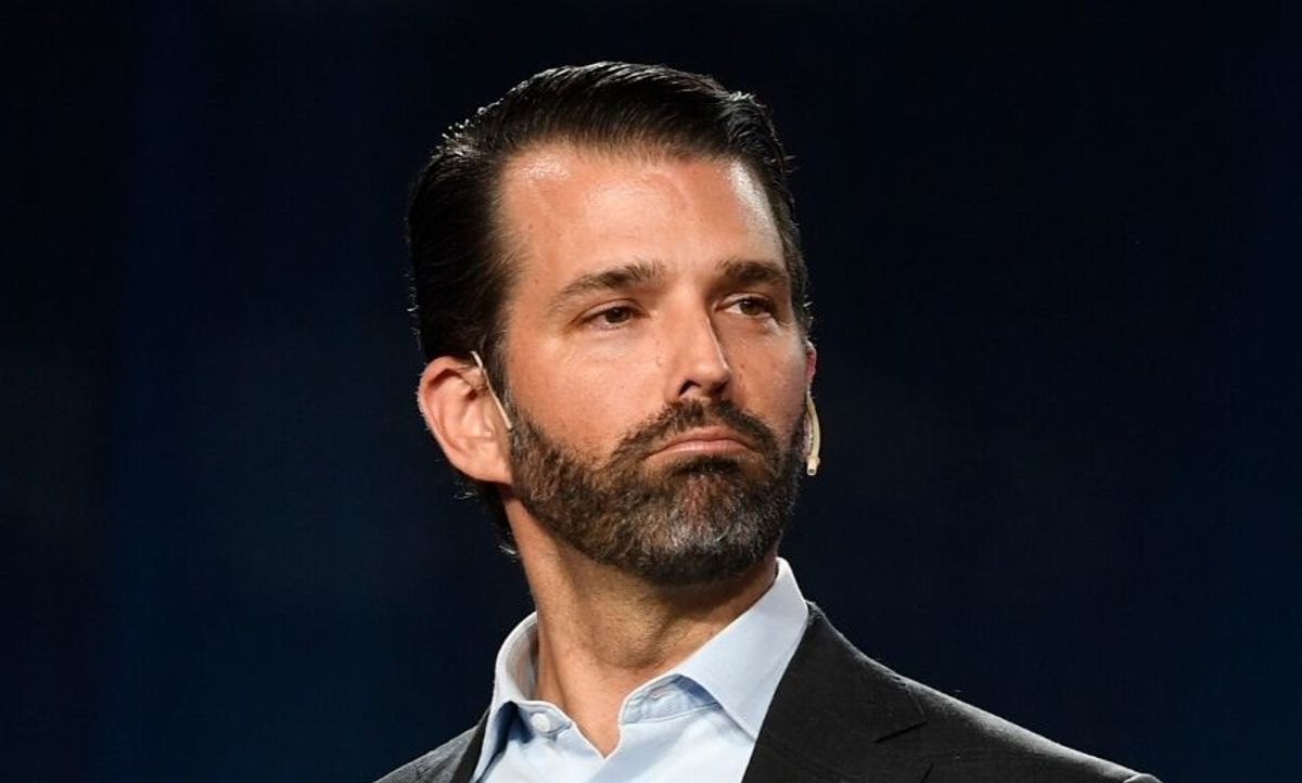 Don Jr. Shared Another Bizarre Meme of His Dad on Instagram to Own the Libs--This Time Trump Has a Man Bun