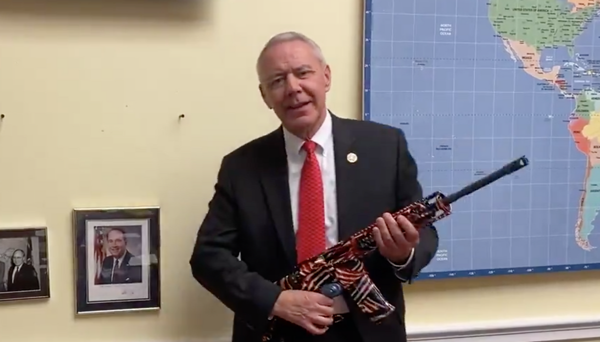Republican Congressman Threateningly Dares Joe Biden to Come to His Office and Take His AR-15