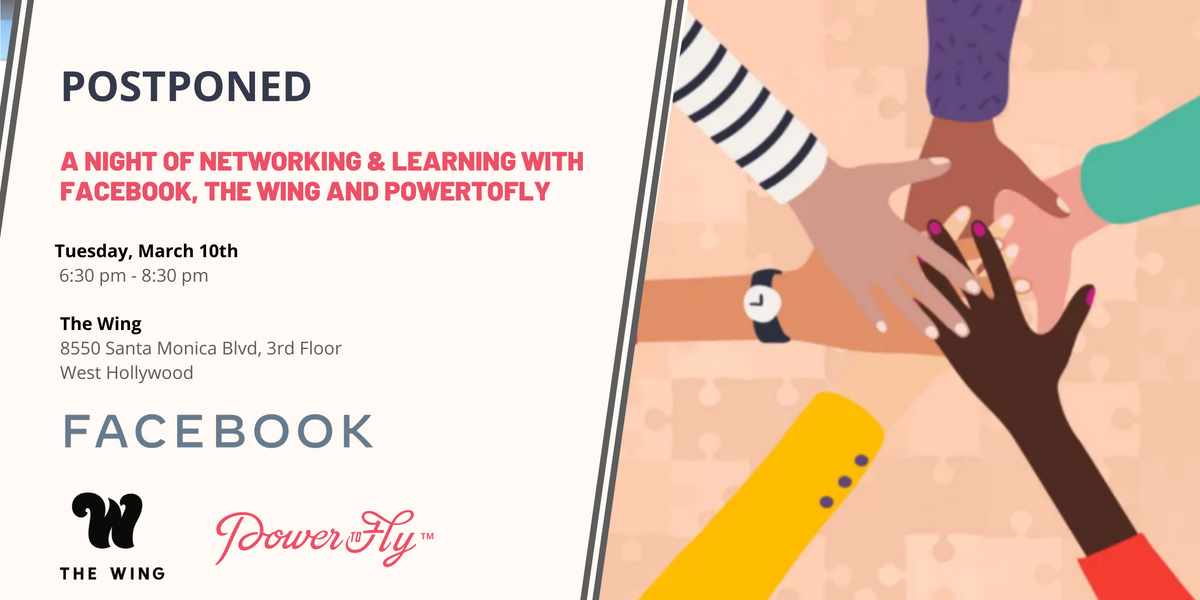 A Night of Networking & Learning with Facebook, The Wing and PowerToFly