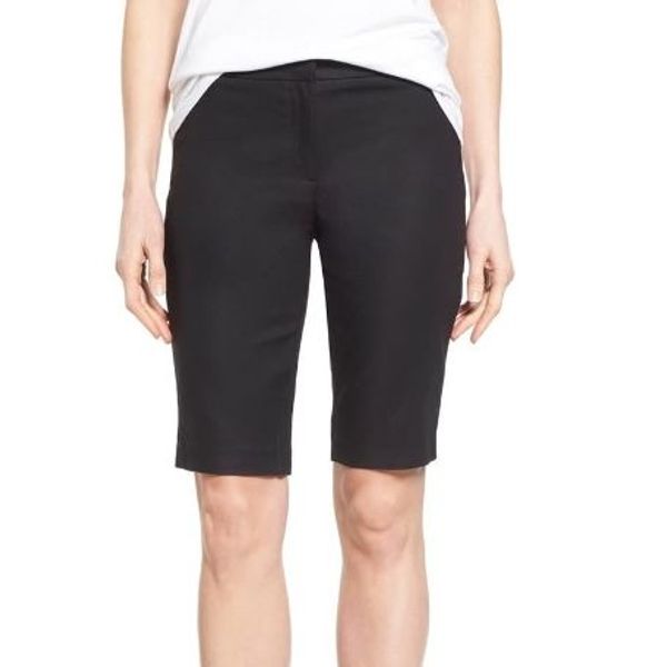 black bermuda shorts