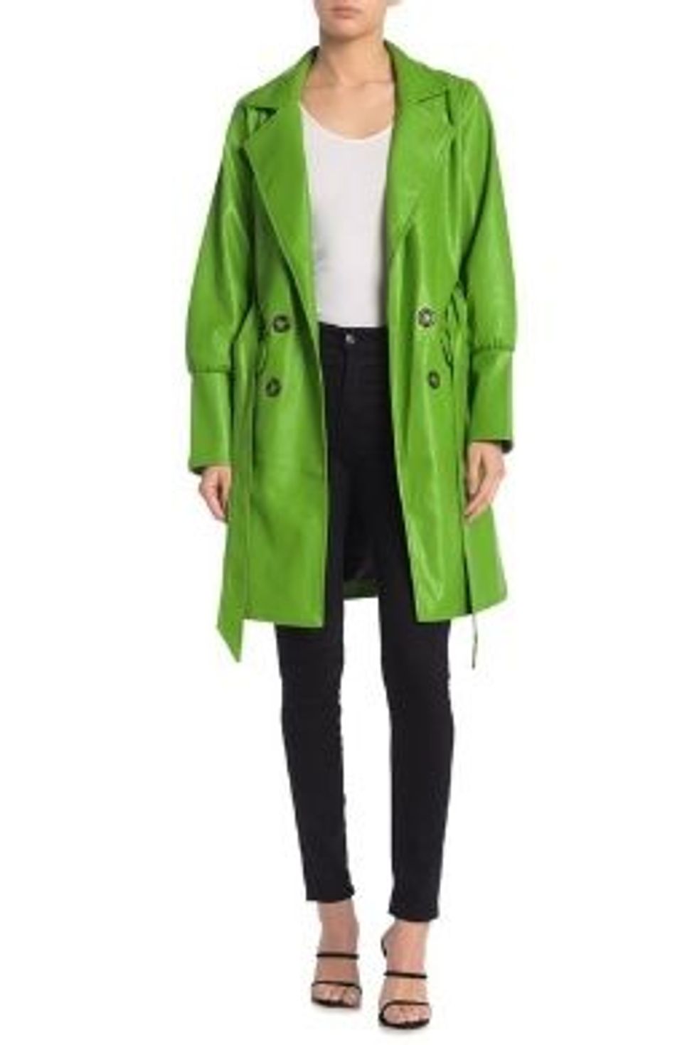 bright green leather jacket
