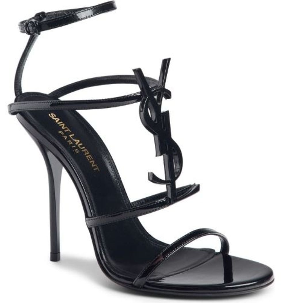 black saint laurent high-heel sandals