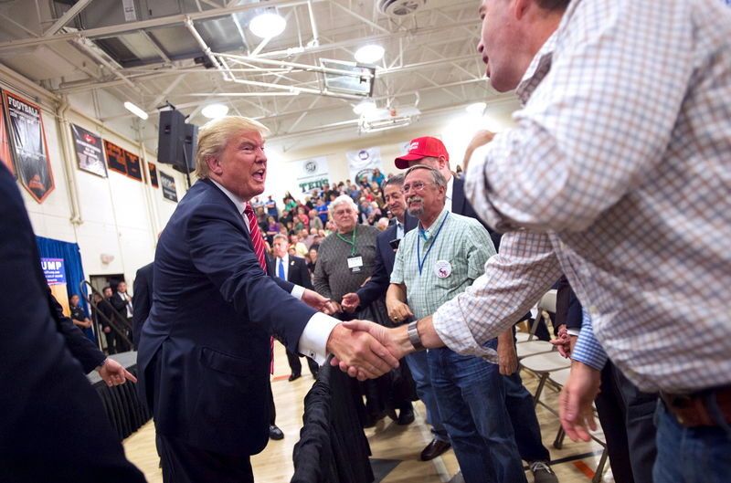Trump, coronavirus, shaking hands