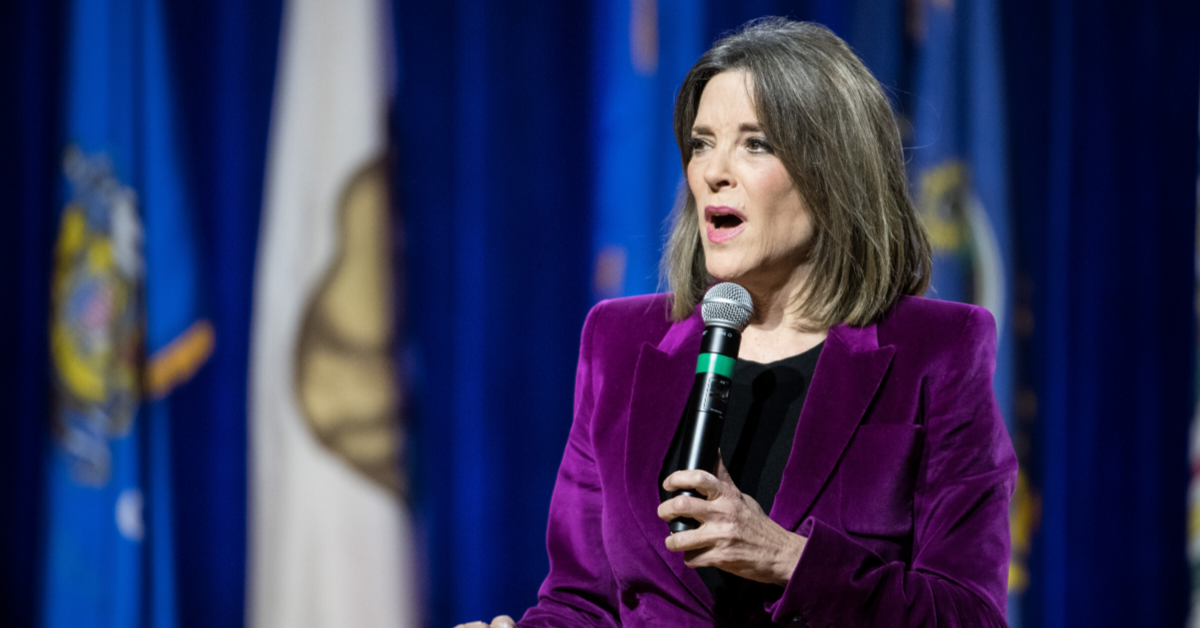 Video Of Marianne Williamson Praying For Everyone's Nether Regions Amid Coronavirus Outbreak Is The Bizarre Energy We All Need Right Now
