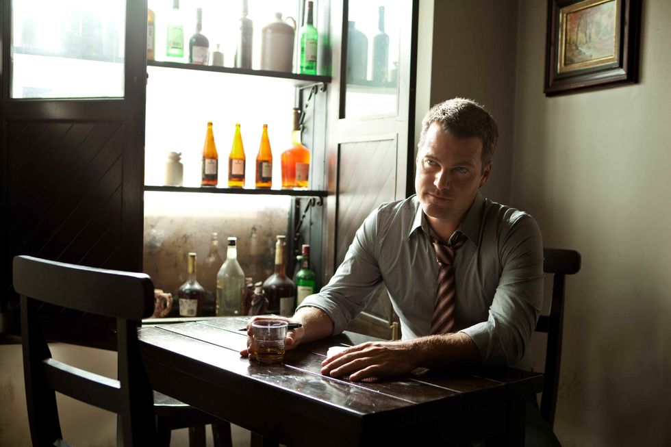 Chris O'Donnell at traditional Irish pub in the village of Cong.