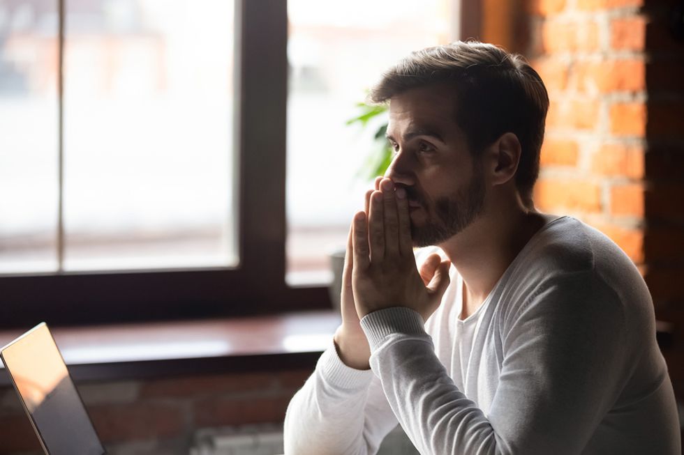 Man afraid he'll be laid off during the coronavirus