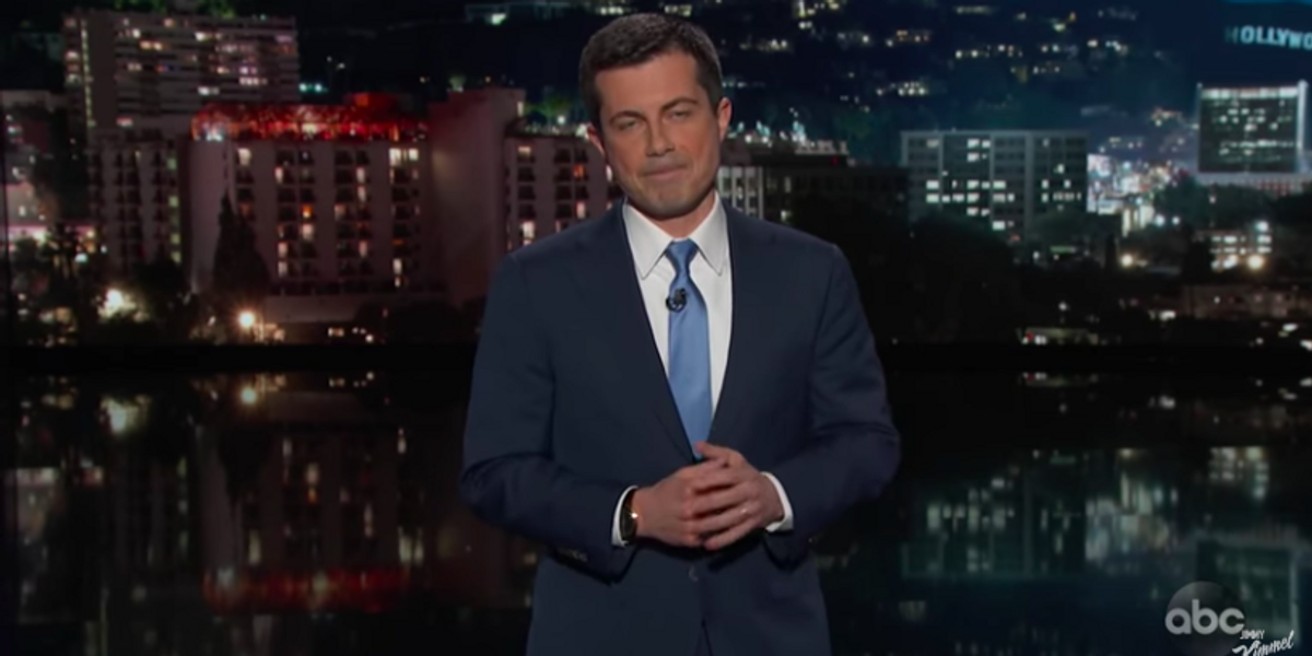 Watch Pete Buttigieg's Haunting Monologue to an Empty 'Kimmel' Studio