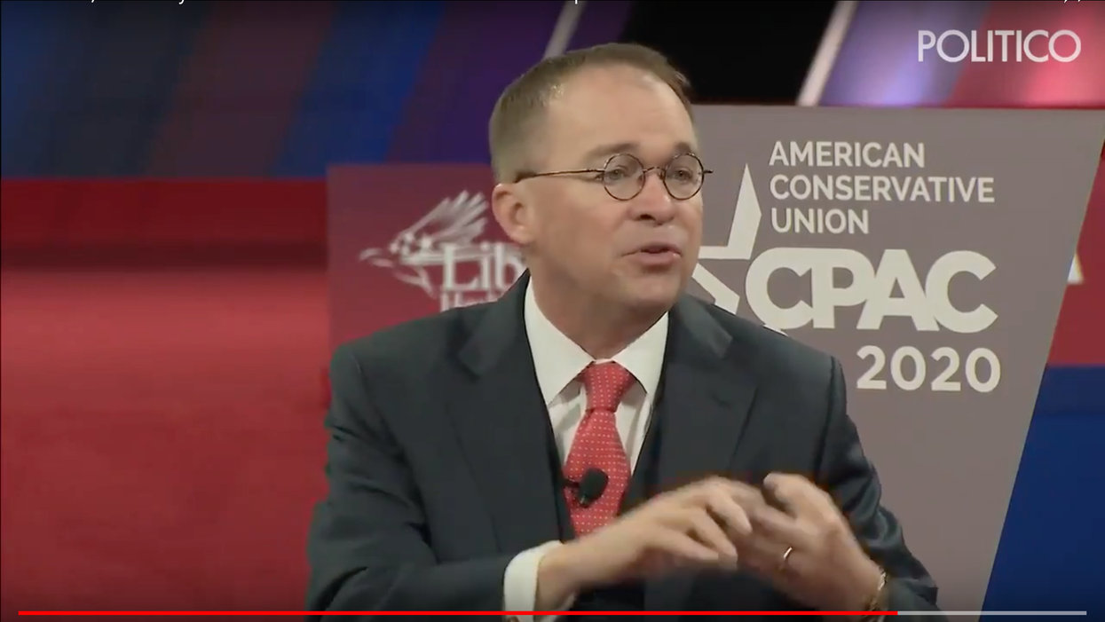Mulvaney Dismisses Coronavirus Crisis As A Media Hoax