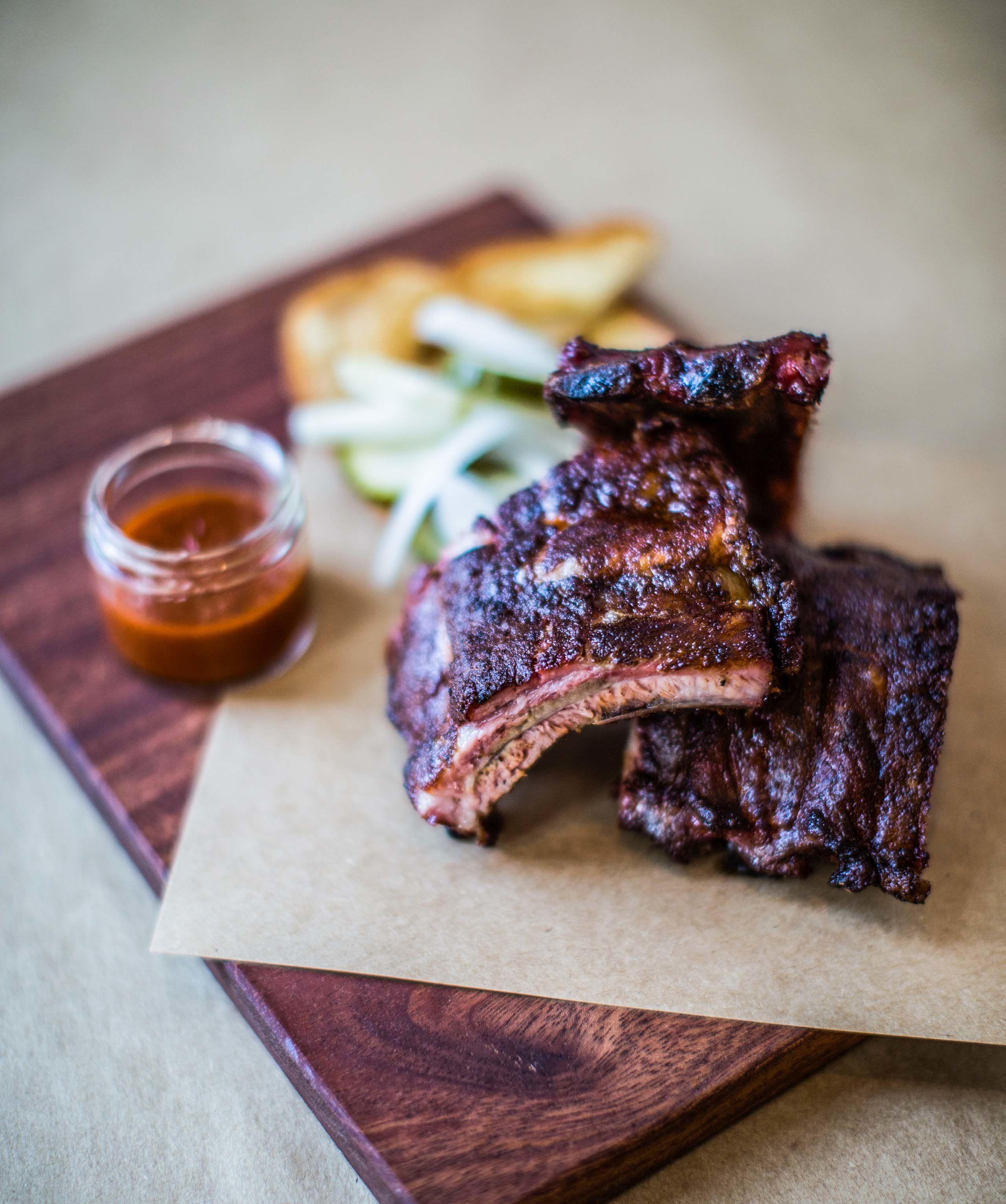 Baby back pork ribs.