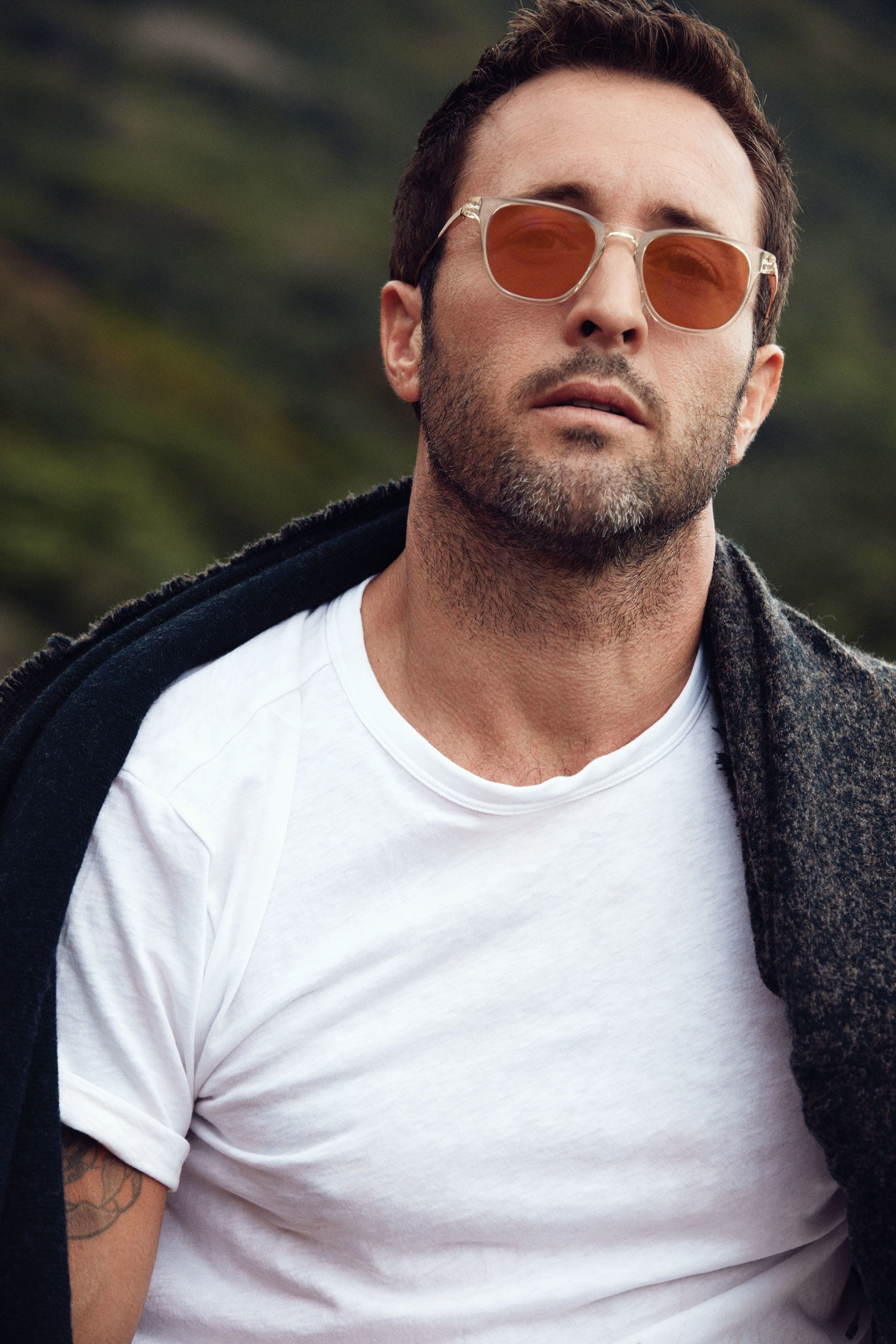 Alex O\u2019Loughlin wearing rose colored glasses