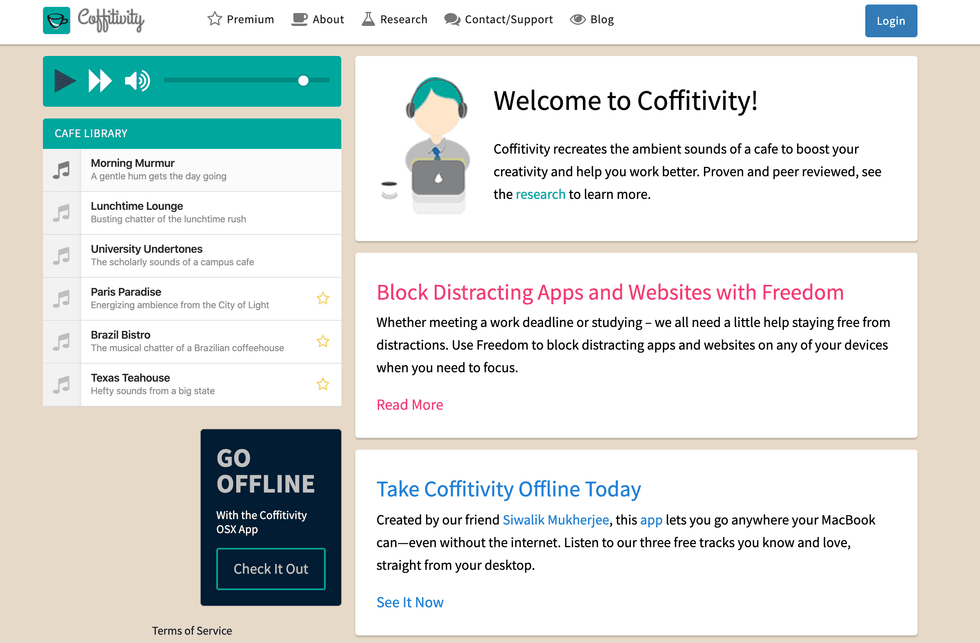 Working from home? Concentrate with ambient sound generators - Gearbrain