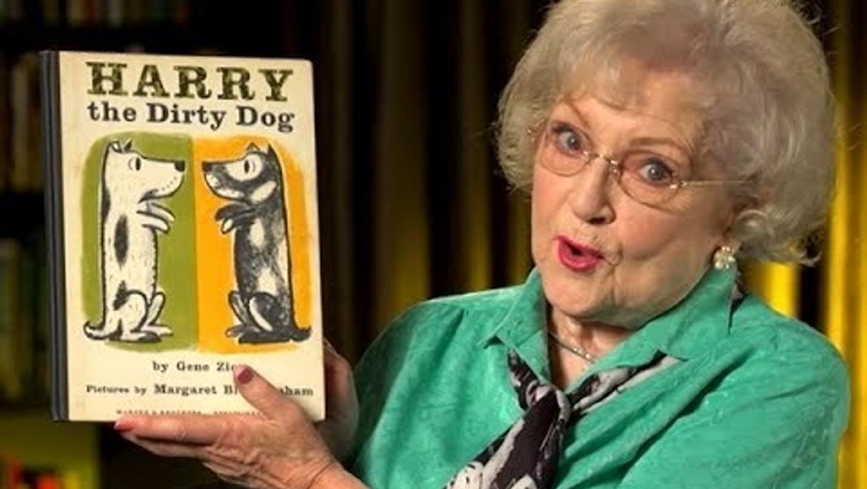 Listen to Betty White read 'Harry the Dirty Dog'