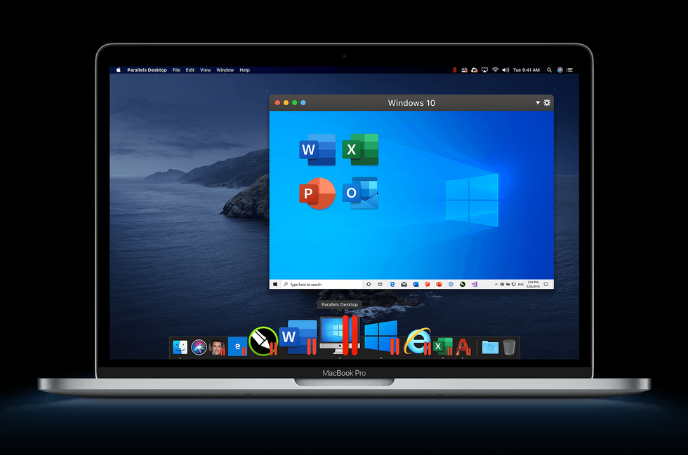 Parallels on a MacBook Pro