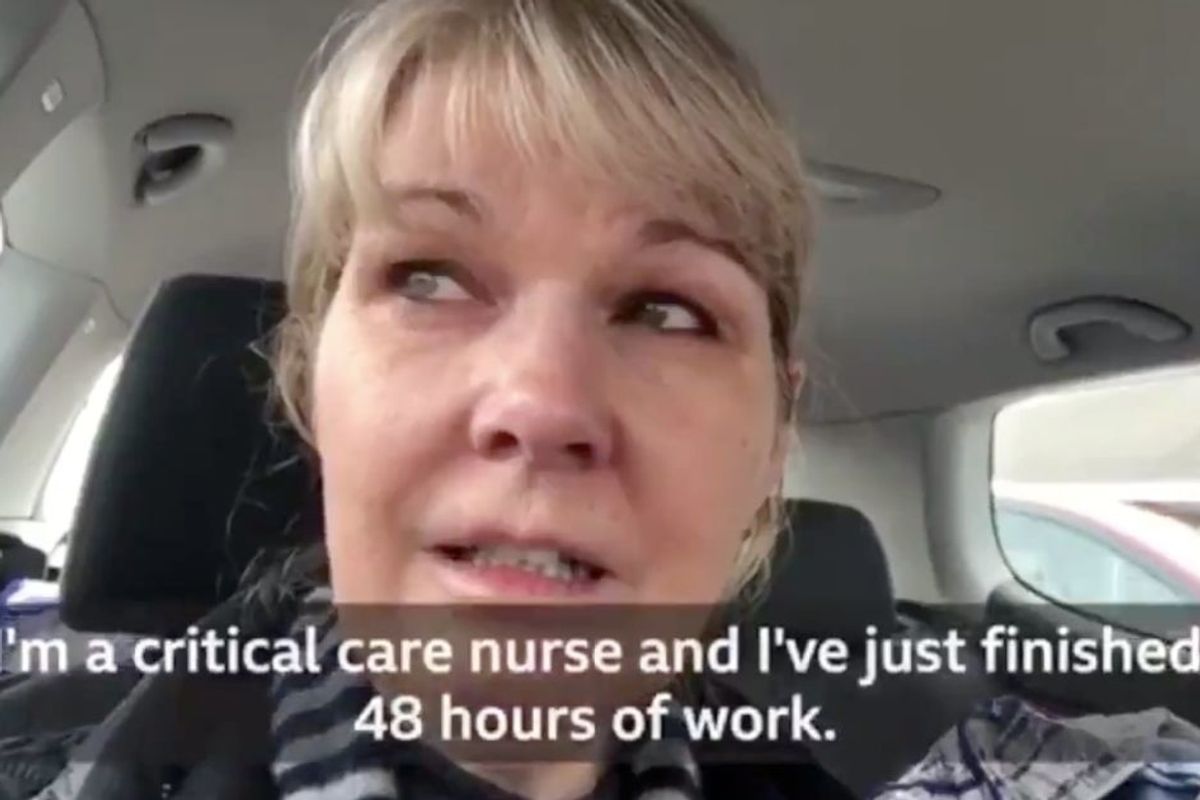 Nurse shares her emotional plea after trying to buy groceries following a 48-hour shift