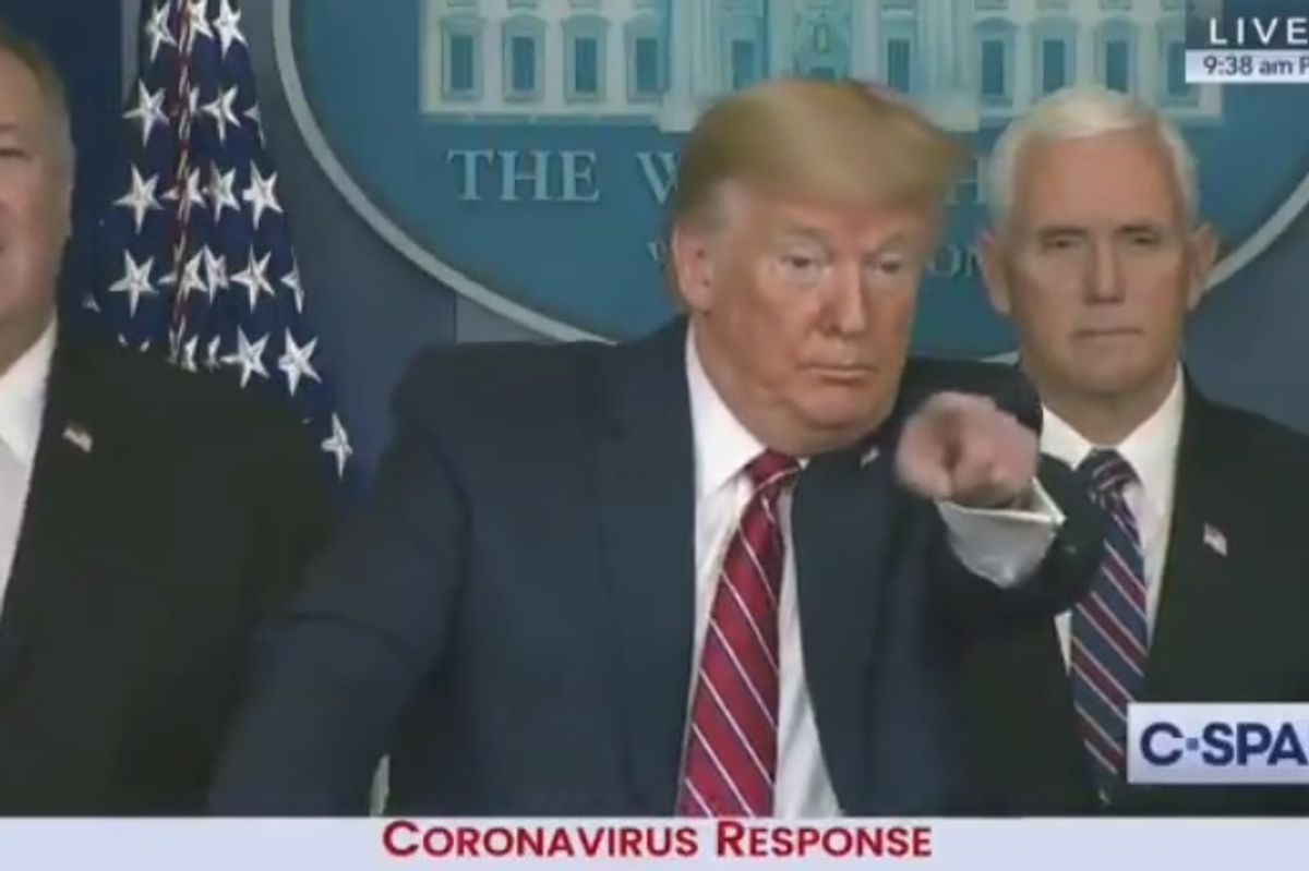 Trump Comforts Nation's Corona-Fears By Having Corona-Tantrum At NBC's Peter Alexander
