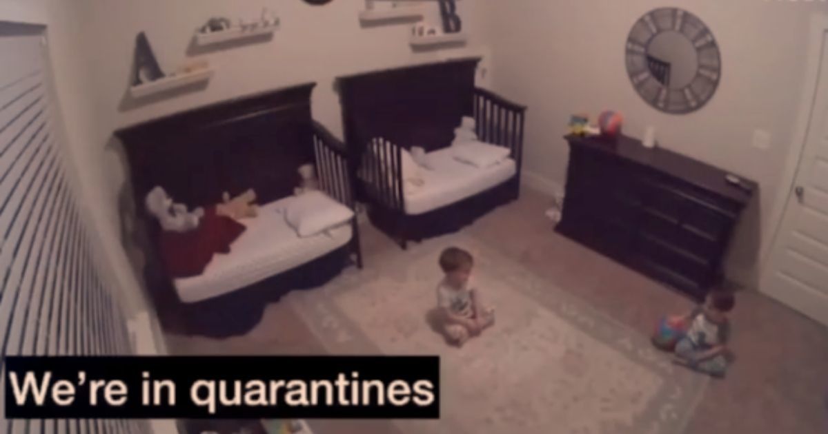 Toddler twins discussing being 'in quarantines' is painfully adorable