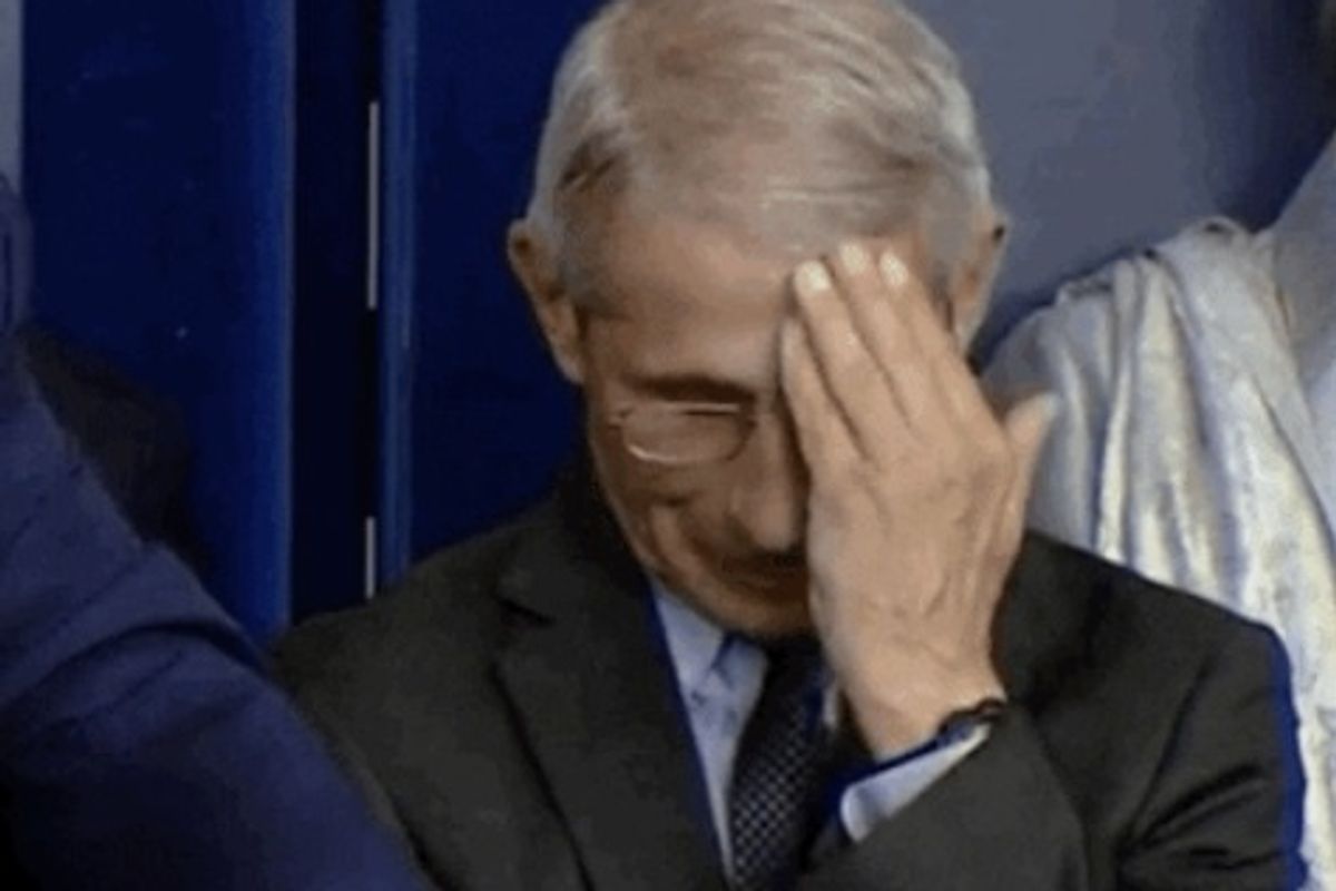 Dr. Fauci Says What He Really Thinks About President Lie-Mouth's Coronavirus Mouth-Lies