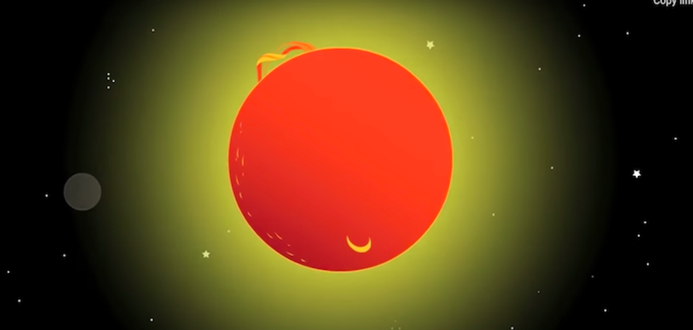 An illustration of the sun