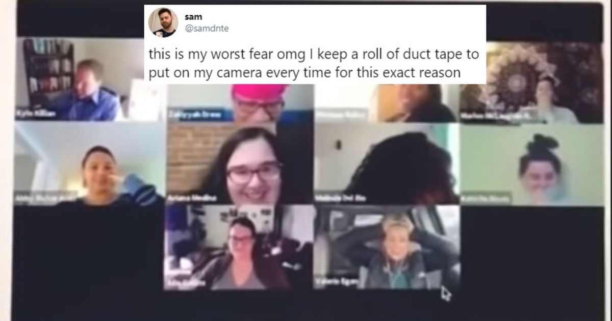 Video Conference Goes Hilariously Off The Rails After Woman Forgets Her Webcam Is Still On When She Goes To Use The Bathroom