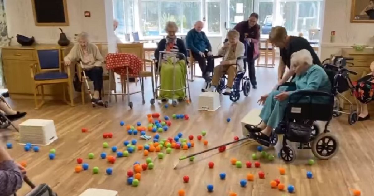 Nursing Home Residents Play Life-Sized Game Of Hungry Hungry Hippos To Lift Spirits During Isolation