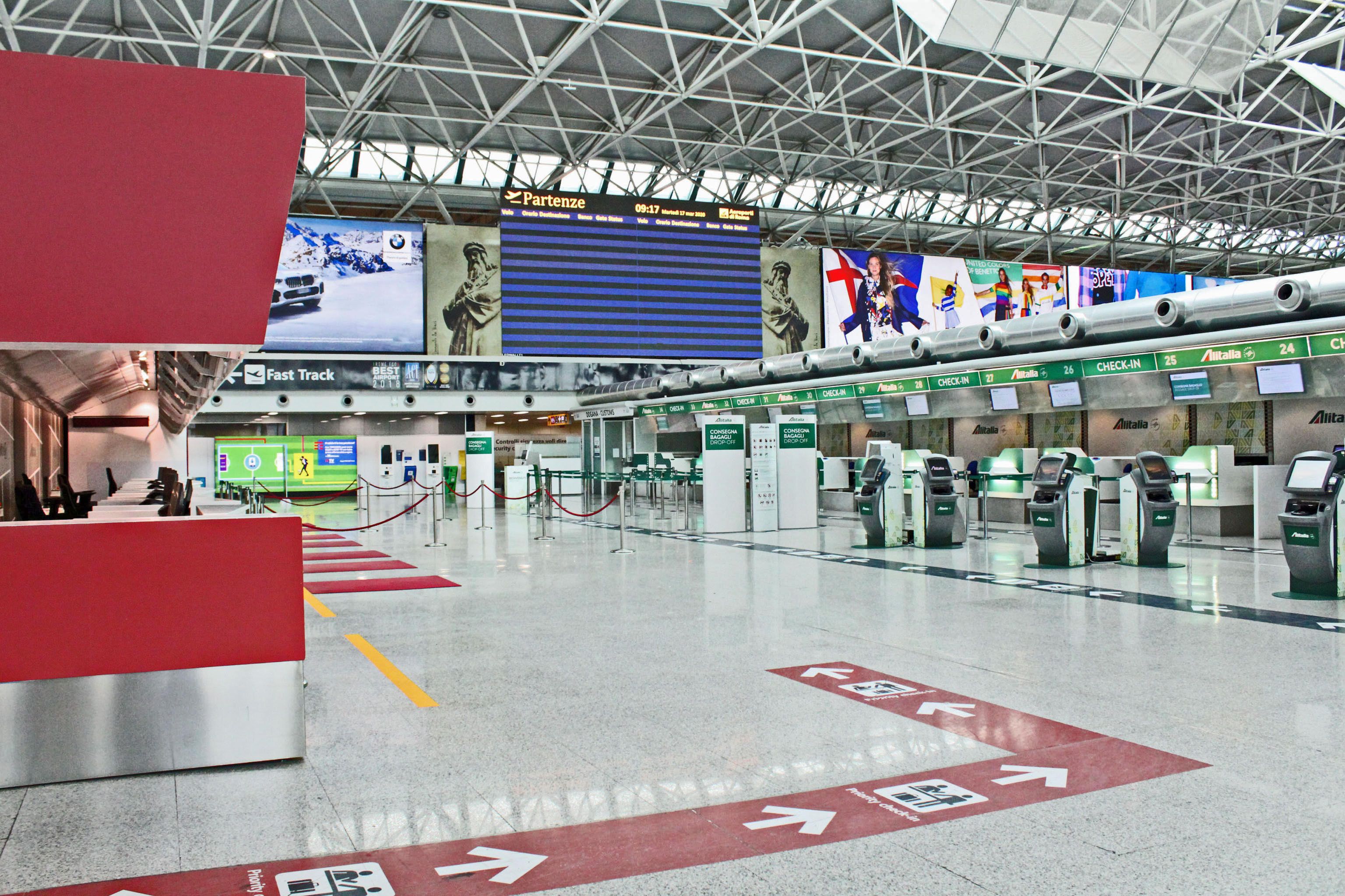 Fiumicino un deserto abbandonato. I Benetton tagliano lavoro e stipendi