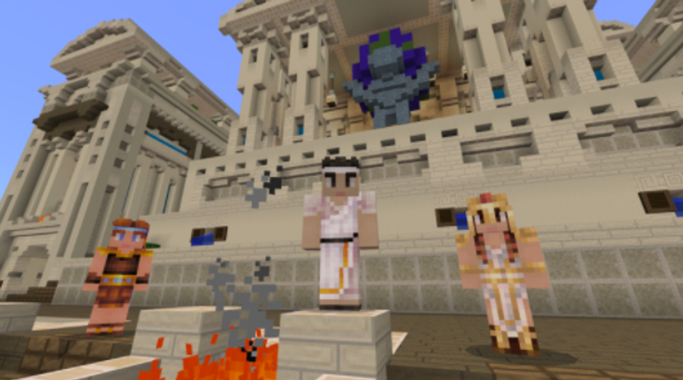 Mount Olympus in Minecraft