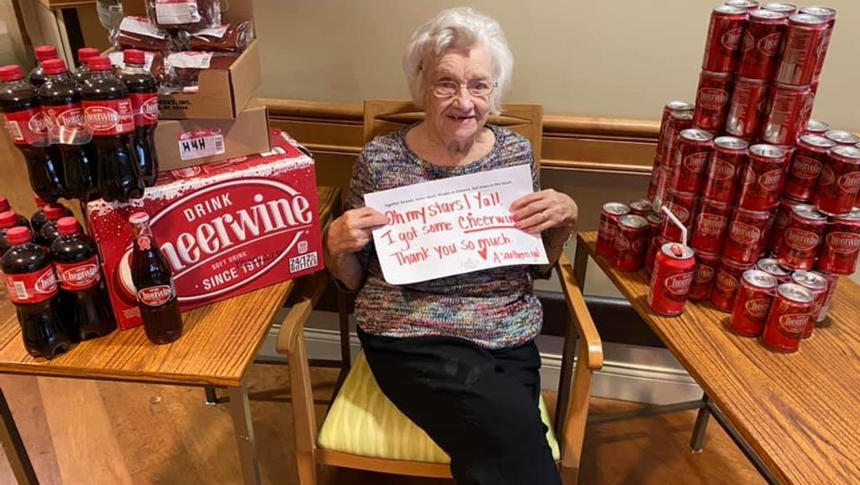 102-year-old woman receives huge Cheerwine supply after sharing funny request for it