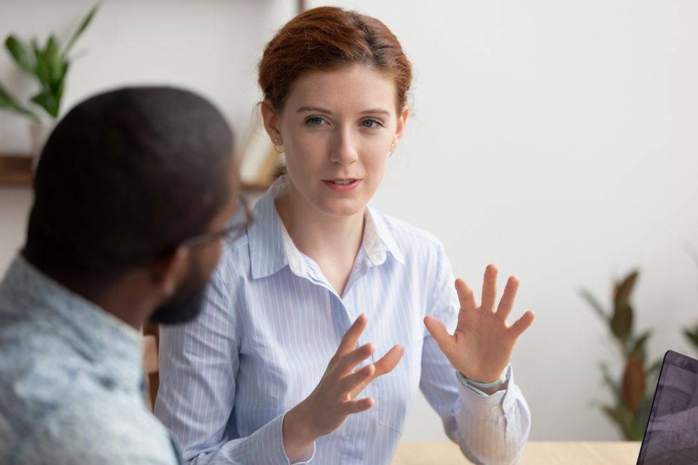 Woman becomes an indispensable employee at work