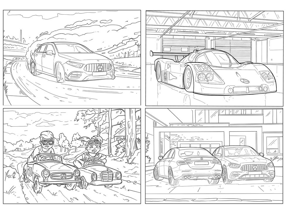 Mercedes-Benz coloring pages