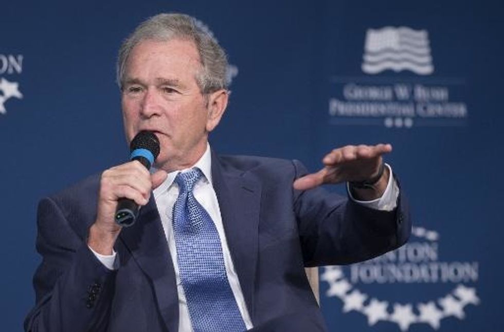With Book On His Father, George W. Bush Aims To Fill Gap In History