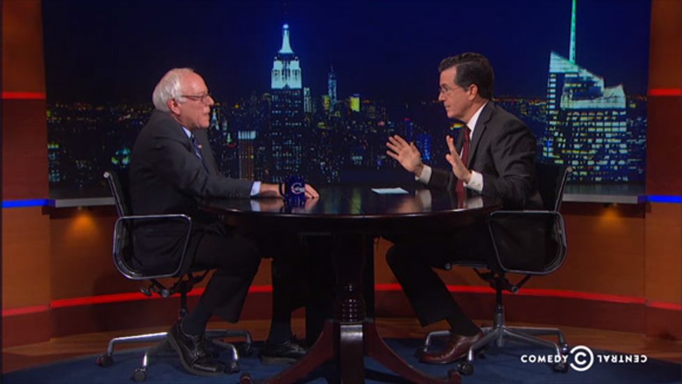Endorse This: Stephen Colbert Has Only 15 Episodes Left For Bernie Sanders To Announce His 2016 Run