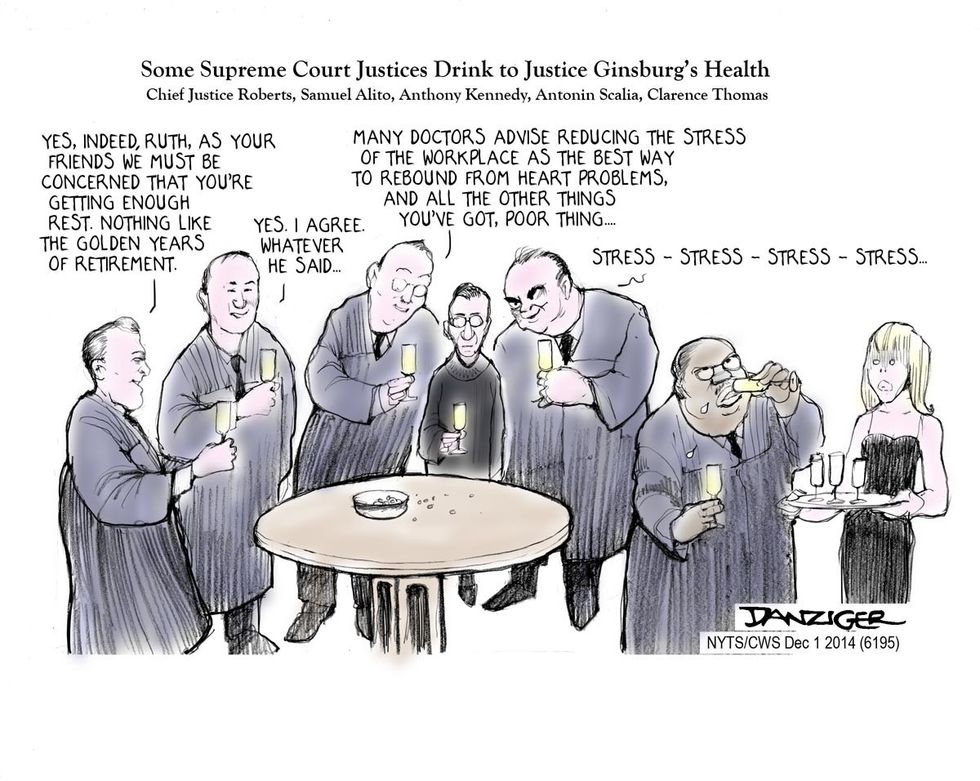Cartoon: A Toast To Justice Ginsburg’s Health