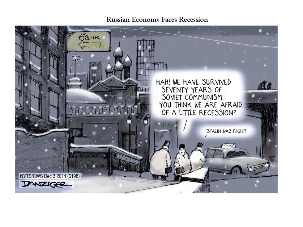 Cartoon: Russian Economy Faces Recession
