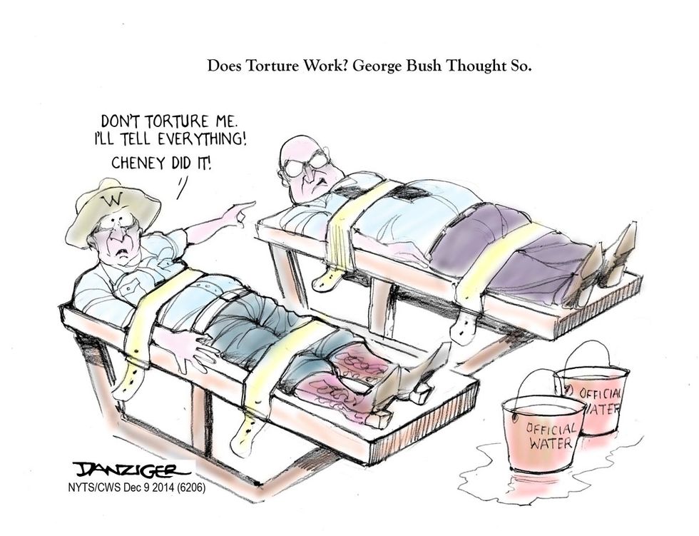 Cartoon: Does Torture Work? George W. Bush Thought So