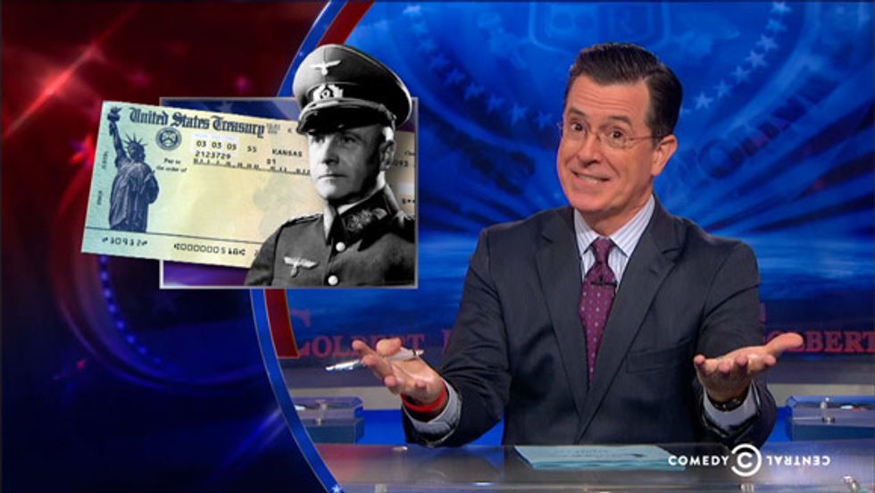 Endorse This: Stephen Colbert Says, ‘Thank You, Nazis!’