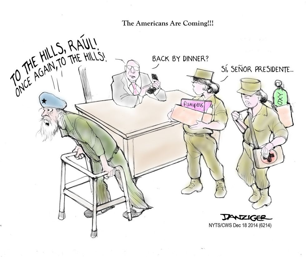 Cartoon: The Americans Are Coming!