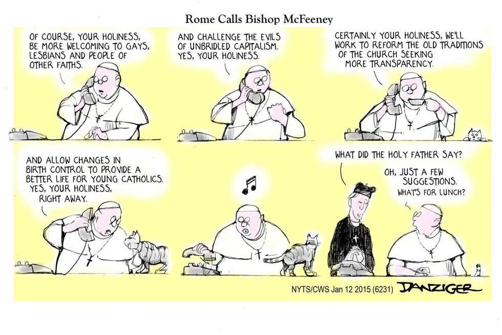 Cartoon: The Pope Calls Bishop McFeeney