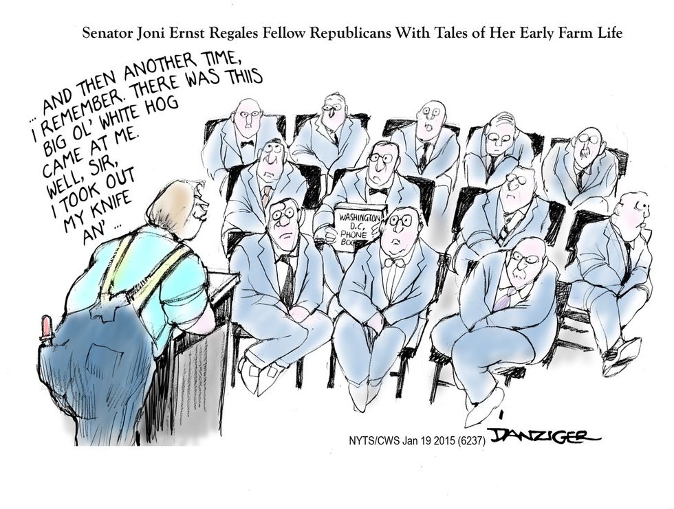 Cartoon: Joni Ernst’s State Of The Union Response