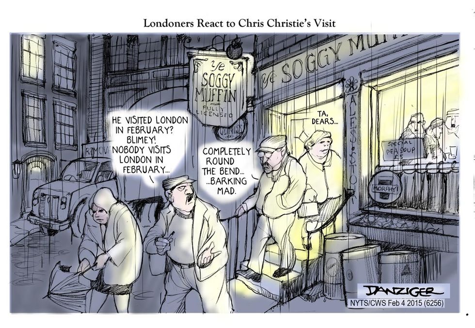 Cartoon: Chris Christie In London