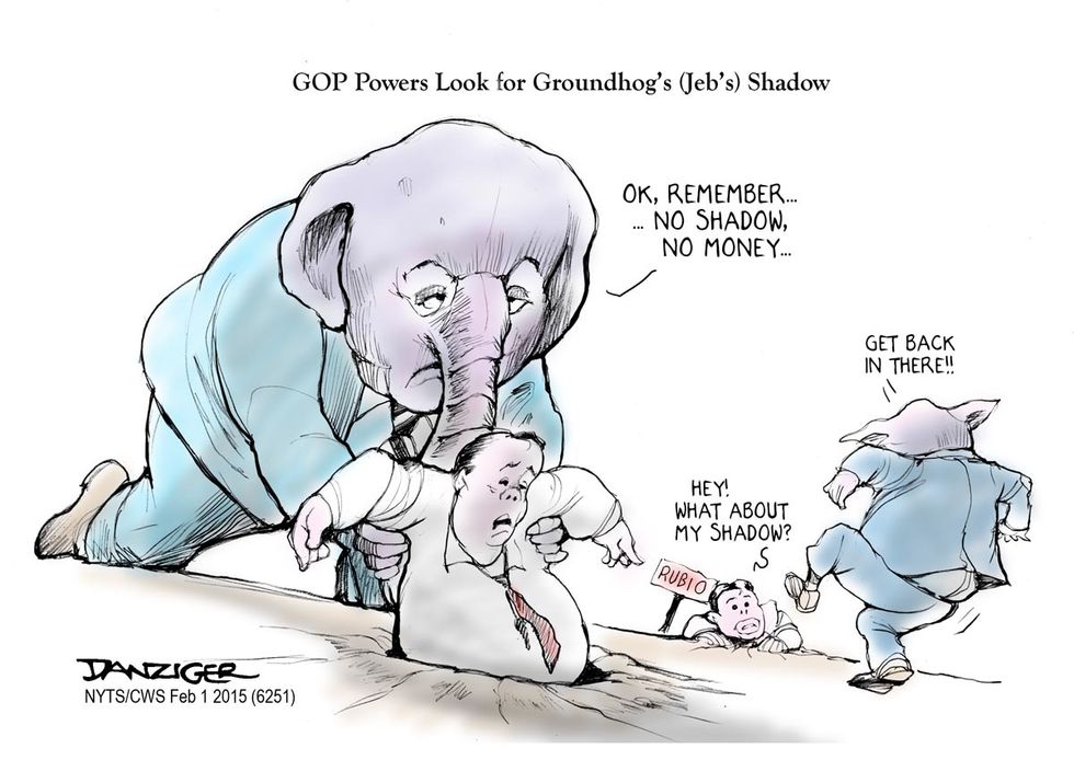 Cartoon: Groundhog Jeb