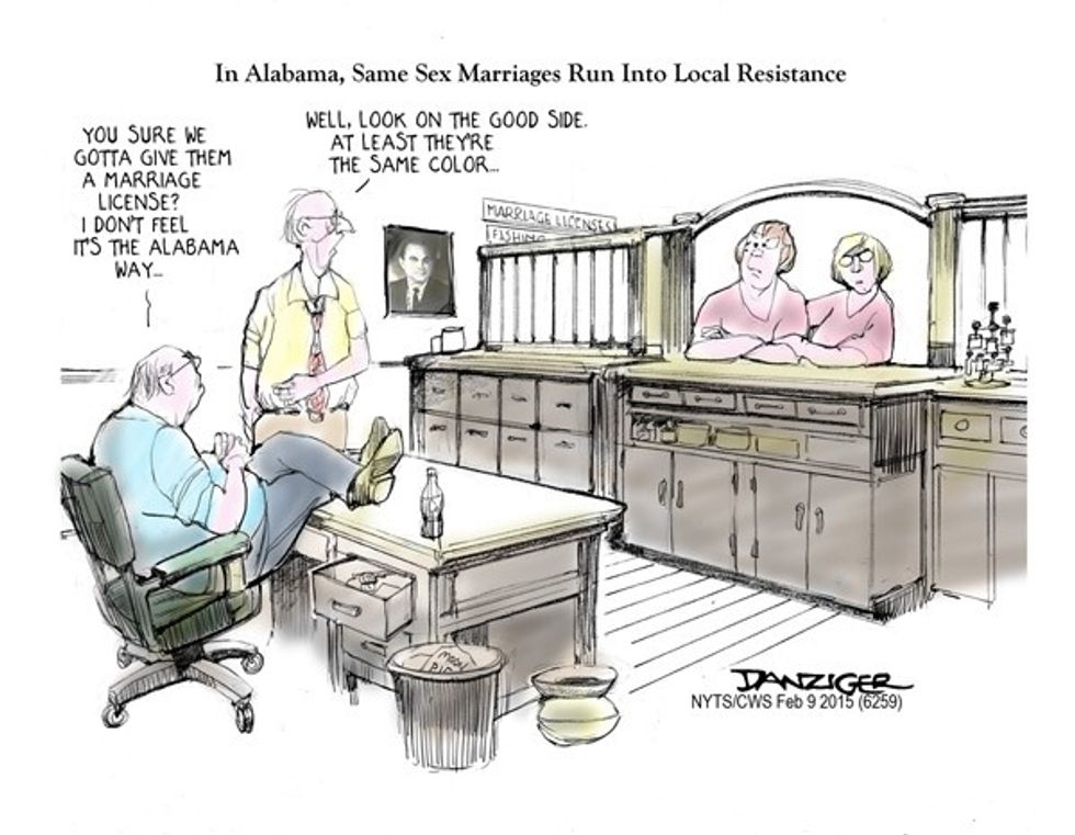 Cartoon: Marriage Equality, Alabama-Style
