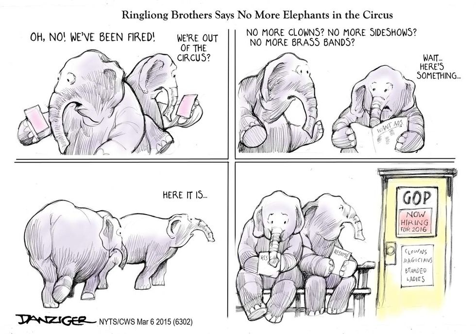 Cartoon: No More Elephants At The Circus