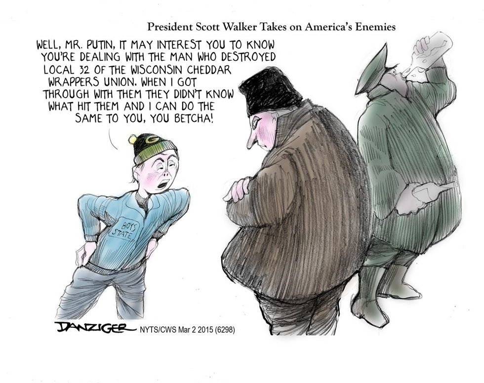 Cartoon: President Walker Takes On America’s Enemies