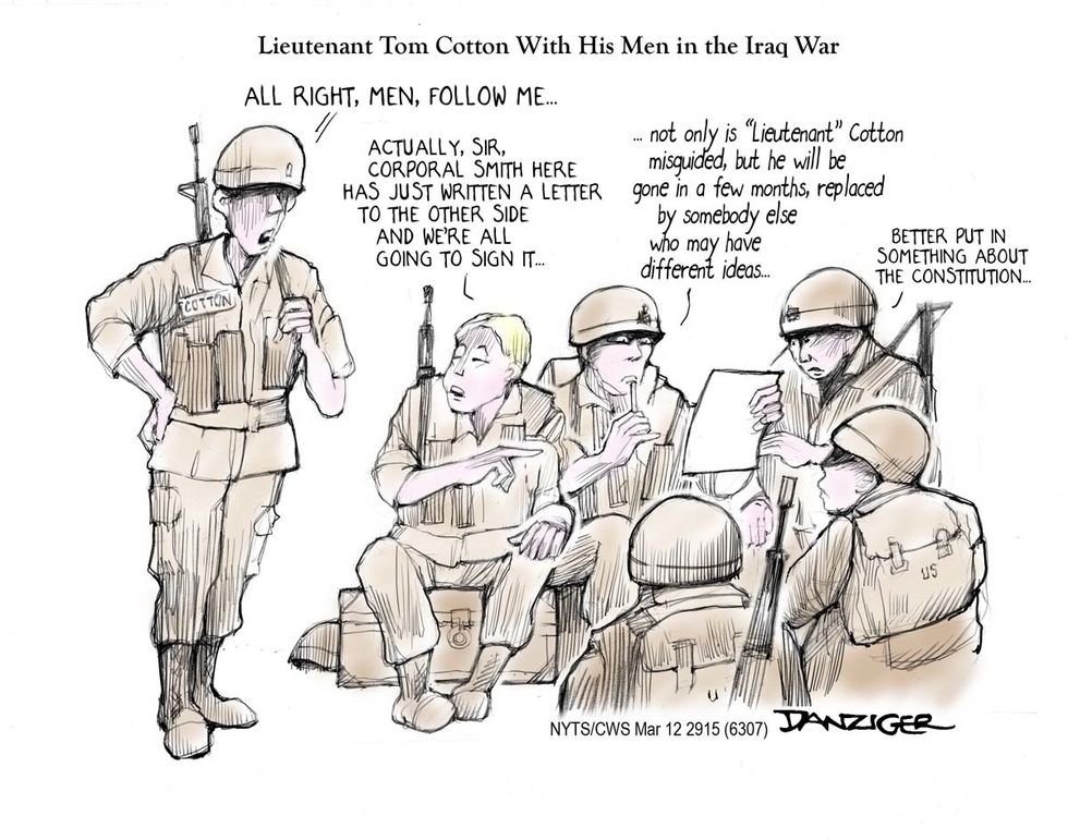 Cartoon: Lieutenant Cotton At War