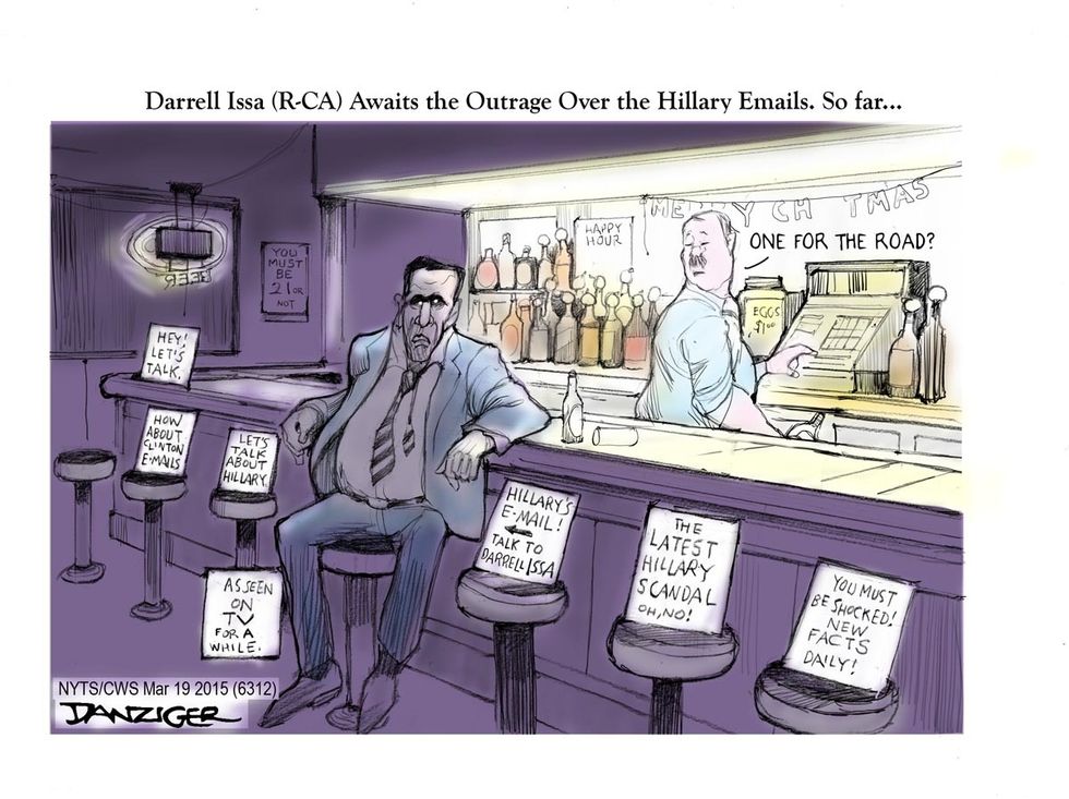 Cartoon: Darrell Issa Waits For The Outrage