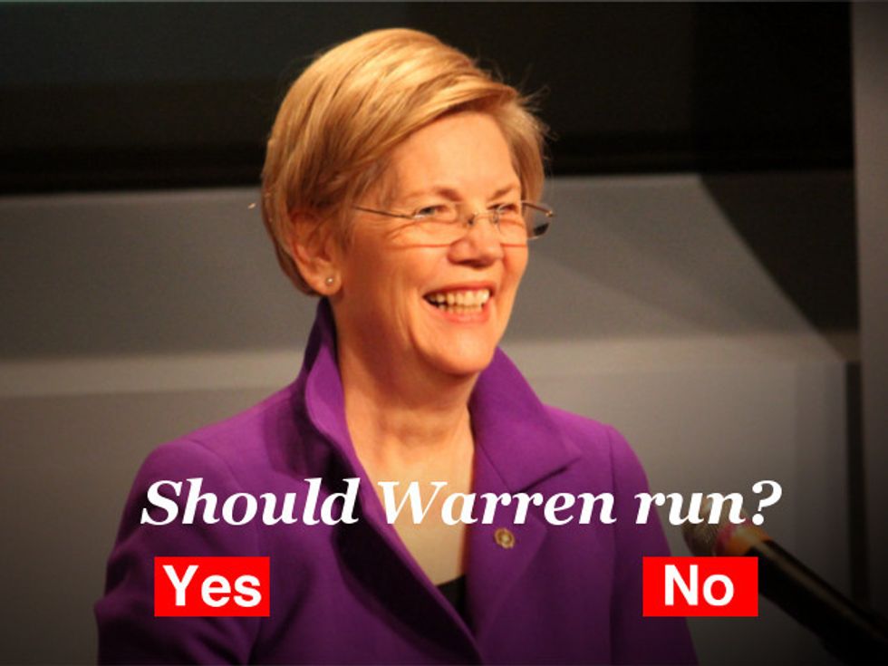 Poll: Should Elizabeth Warren Run In 2016?