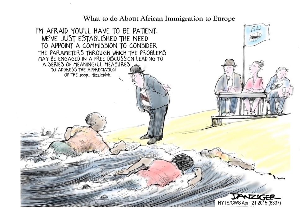 Cartoon: What To Do About African Immigration To Europe