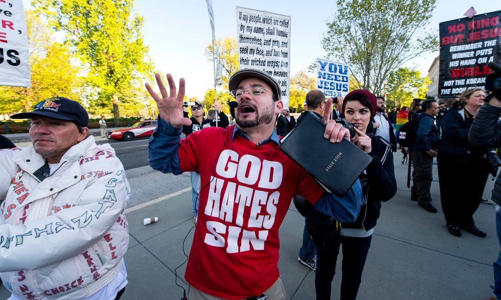 Outside Supreme Court, Same-Sex Marriage Is Rallied For, Prayed Against