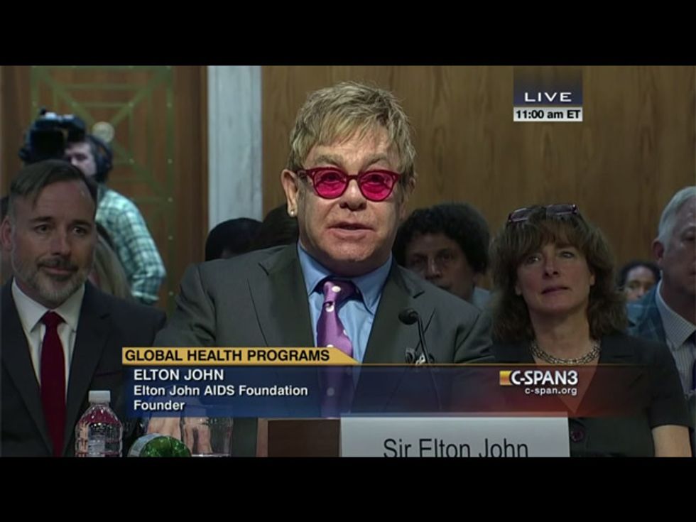 Endorse This: Elton John Goes To Washington