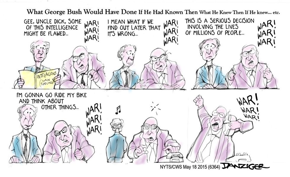 Cartoon: What George Bush Would Have Done If He Had Known Then What He Knew Then (If He Knew… etc.)